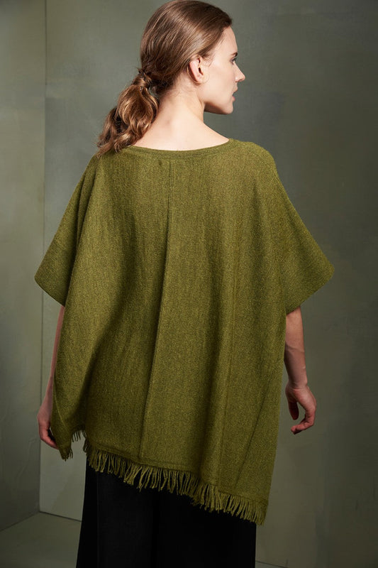 Taboa Poncho Baby Alpaca Color Avocado