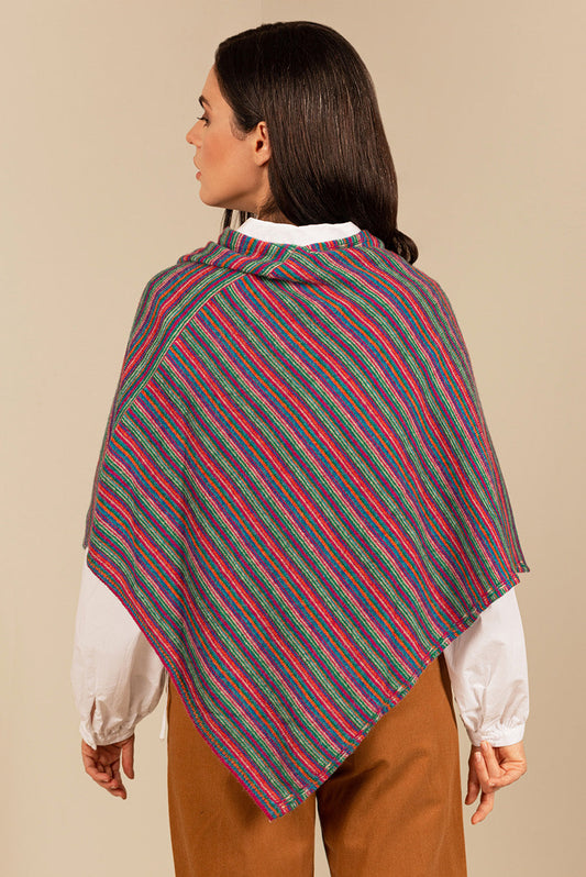 Poncho Desigual Baby Alpaca Color Arena