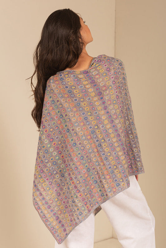 Poncho Uruguay Baby Alpaca Color Caresse