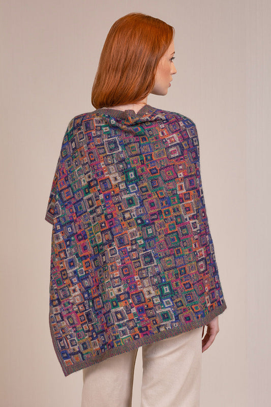 Poncho Vivaldi Baby Alpaca Color Multicolor