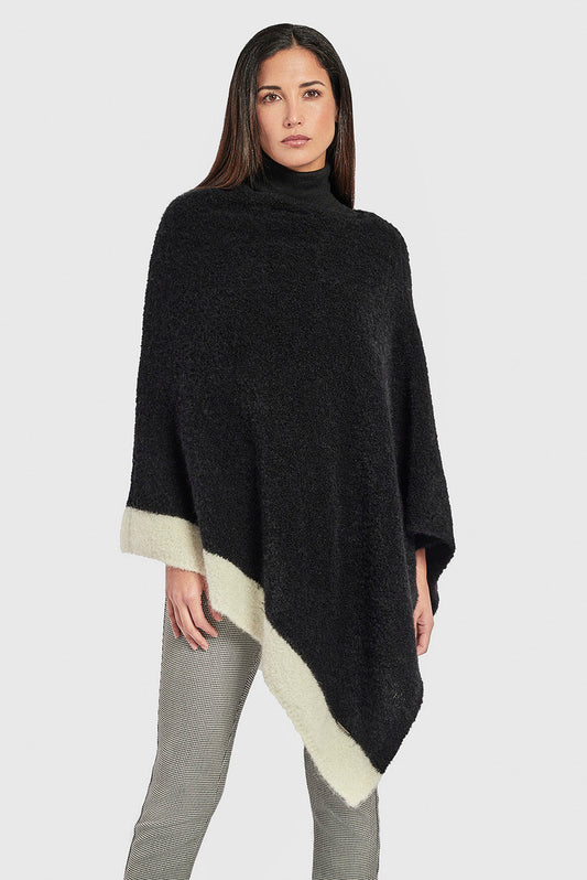 Wasi Poncho Alpaca Color Black