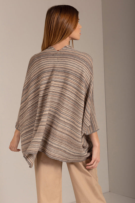 Poncho Udinese Algodón Orgánico Color Paloma