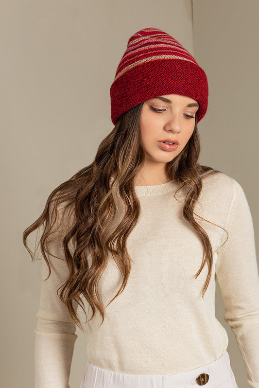 Solfa Hat Baby Alpaca Color Redpepper