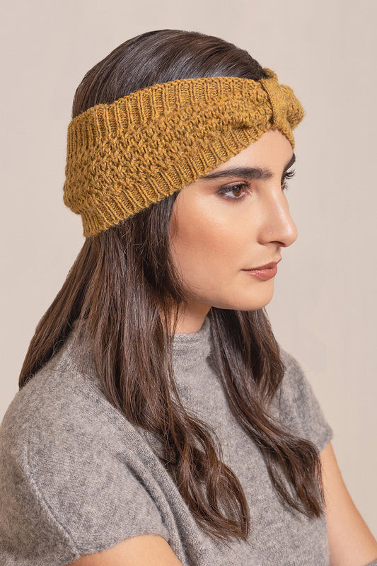 Valdi Headband Hat Baby Alpaca Color Curry