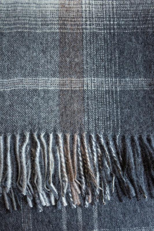 Silver Blanket Alpaca & Wool Color Grey