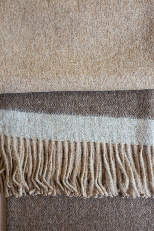 Sirah Blanket Alpaca & Wool Color Beige