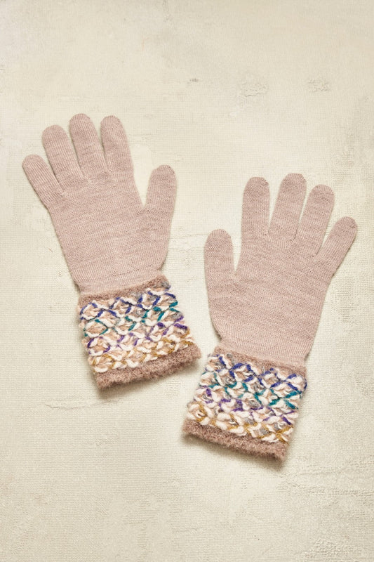 Guantes de Totora Baby Alpaca Color Multi