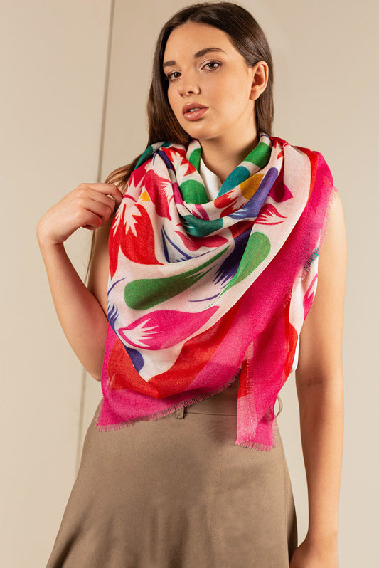 Upsilon Shawl Baby Alpaca Color Multicolor