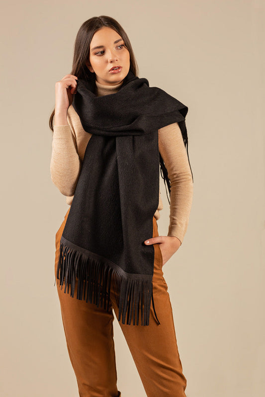 Umaina Shawl Baby Alpaca Color Black