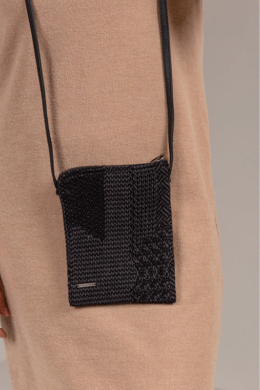 Urlaub Phone Holder Wool & Cotton Color Black & Grey